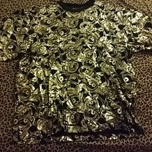 Raw blue clothting Golden bankroll shirt